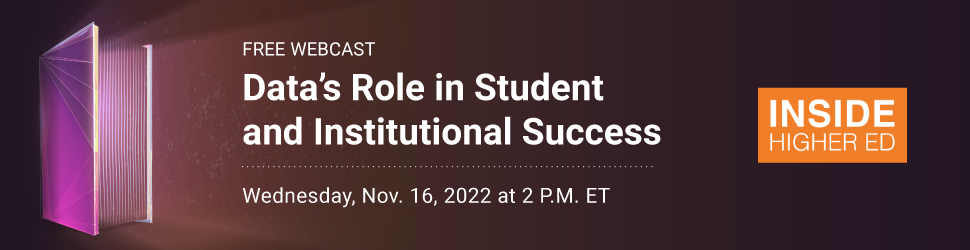 Data’s Role in Student and Institutional Success  Banner Image | Download to View